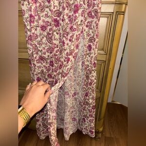 Patrons of Peace Pink and Cream Floral Scarf